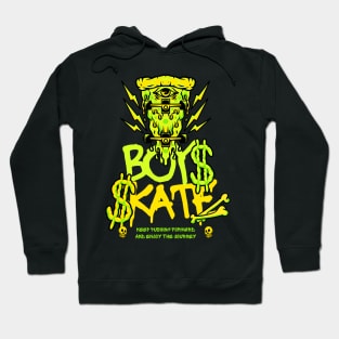 Ghoulish Grinds: Boys Skate Halloween Skateboarding Hoodie